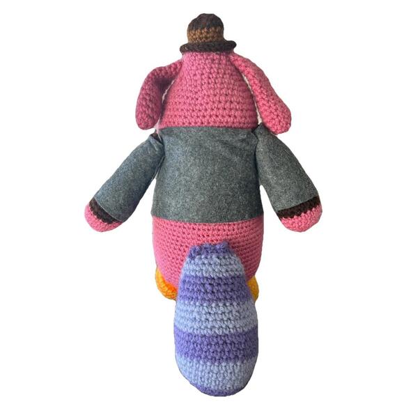 Home Made Crocheted 17” Bing Bong Plush Disney Inside Out Movie Super Unique - Picture 5 of 7